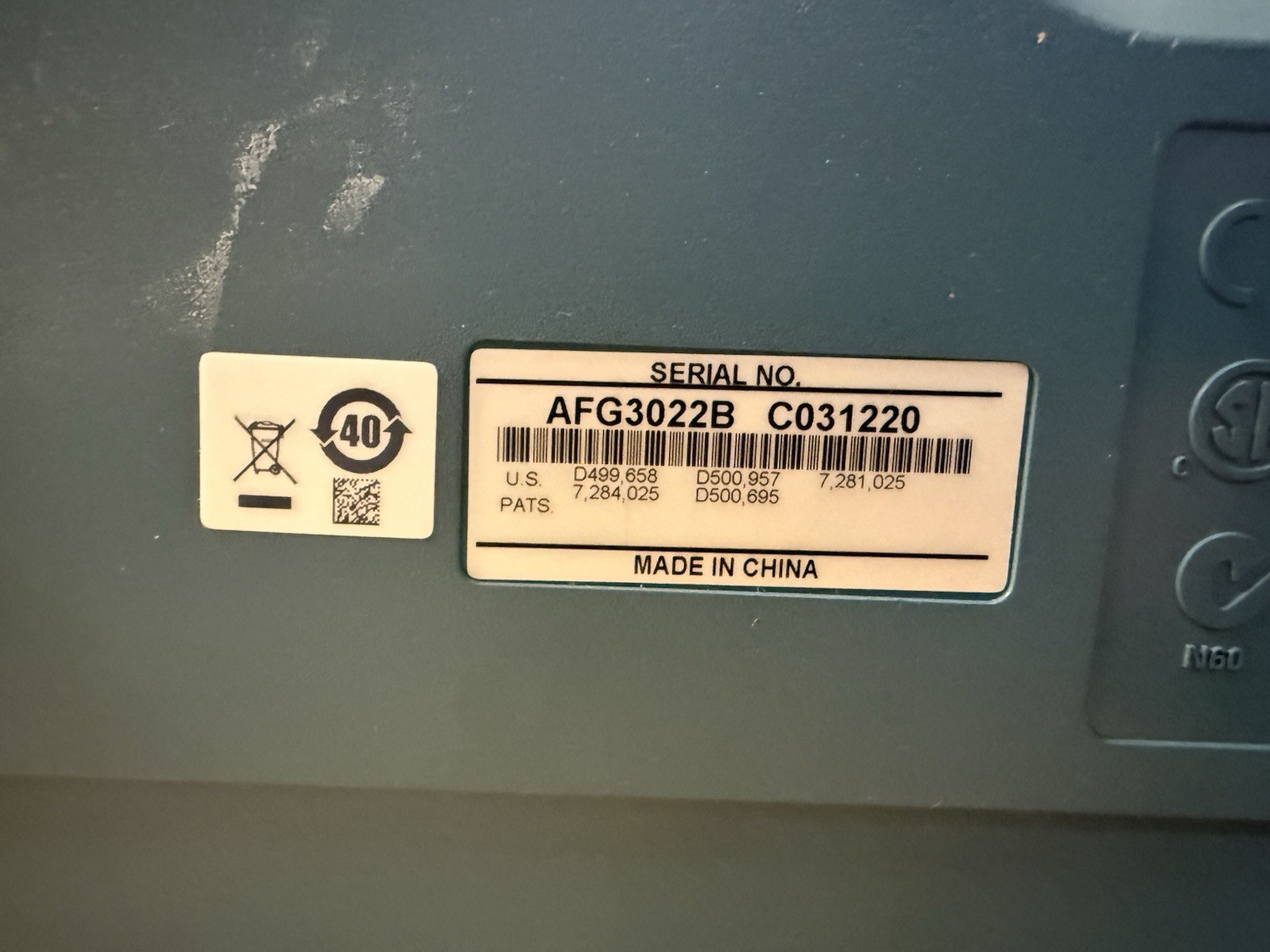 Tektronix AFG3022B Dual Channel Arbitrary Function Generator READ