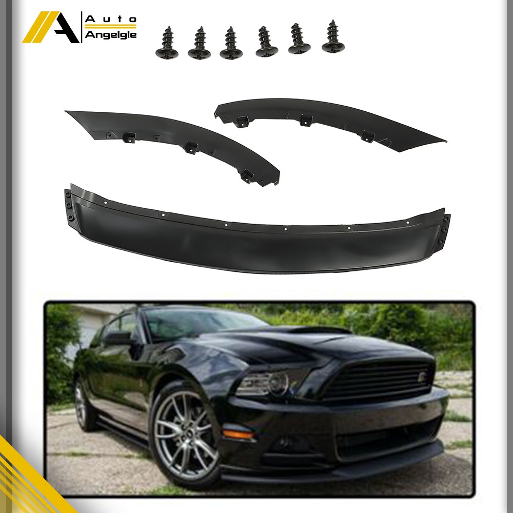Front Bumper Lip Chin Spoiler Body Kit Black Suit For Ford Mustang 2Dr 2013-2014