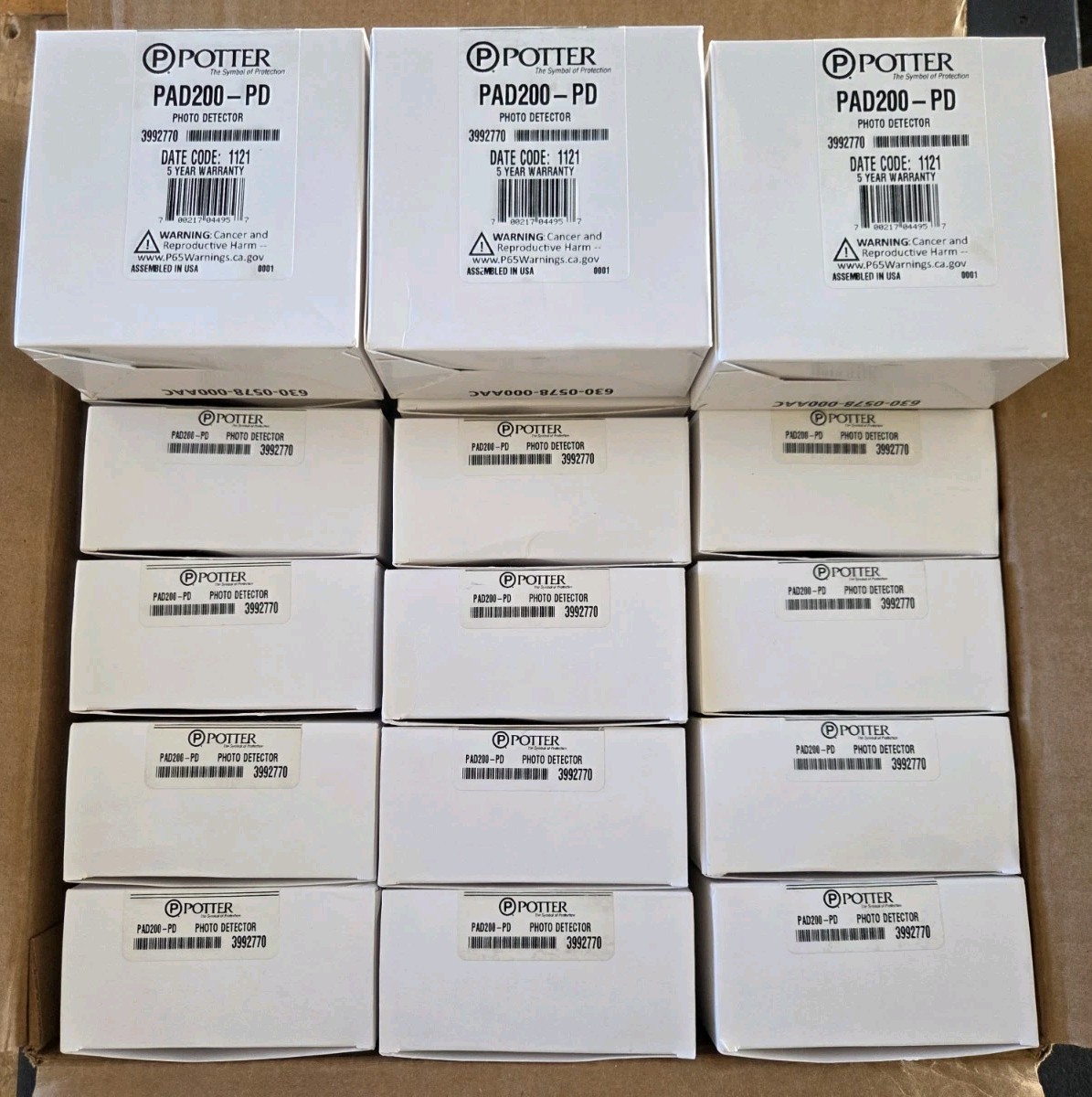 POTTER PAD200-PD PHOTOELECTRIC SMOKE DETECTOR - BRAND NEW - 39 AVAILABLE
