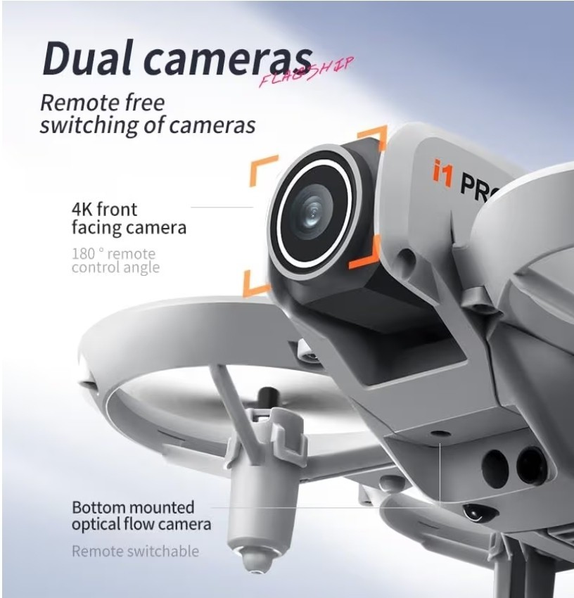 Drone with HD Camera for Adults, 360° Rolling One-Key Takeoff/Landing, Headless