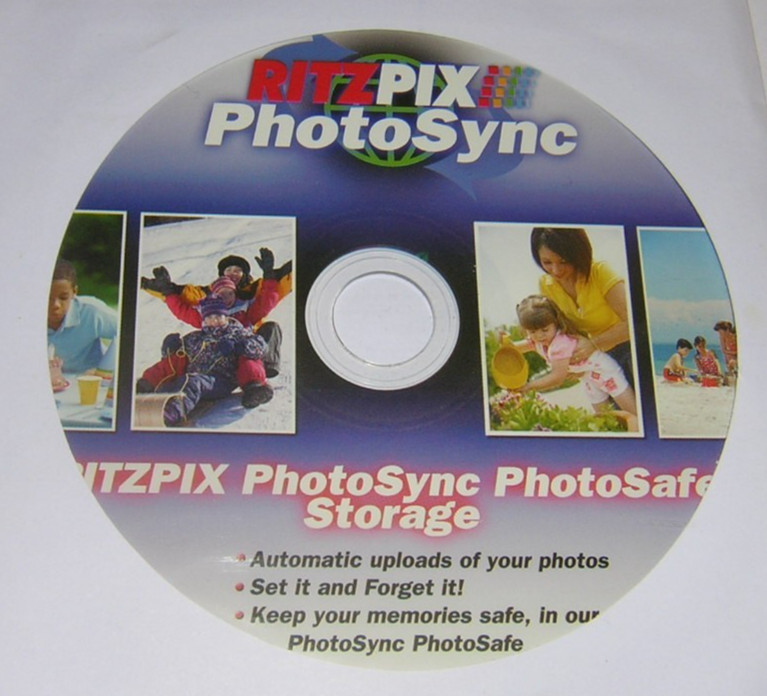RitzPix PhotoSync PhotoSafe Storage Software Install CD-ROM for Windows (2008)