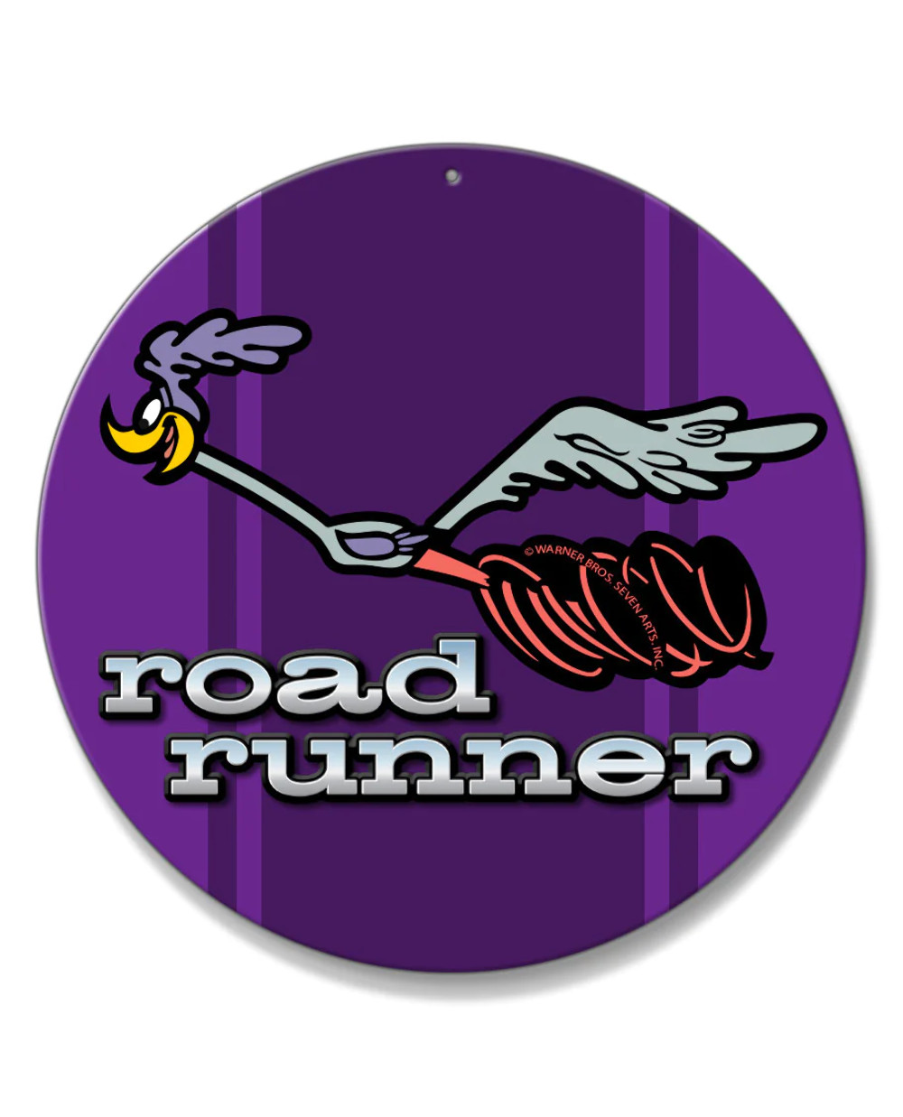 1969 - 1974 Plymouth Road Runner Emblem Novelty Round Aluminum Sign - Aluminum -