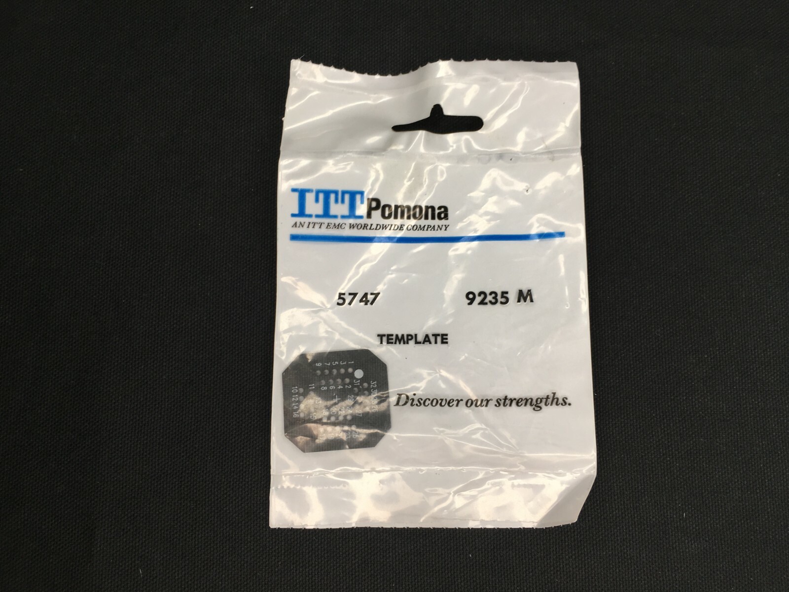 ITT POMONA 5747 TEMPLATE FOR USE WITH POMONA 5733 TEST SOCKET