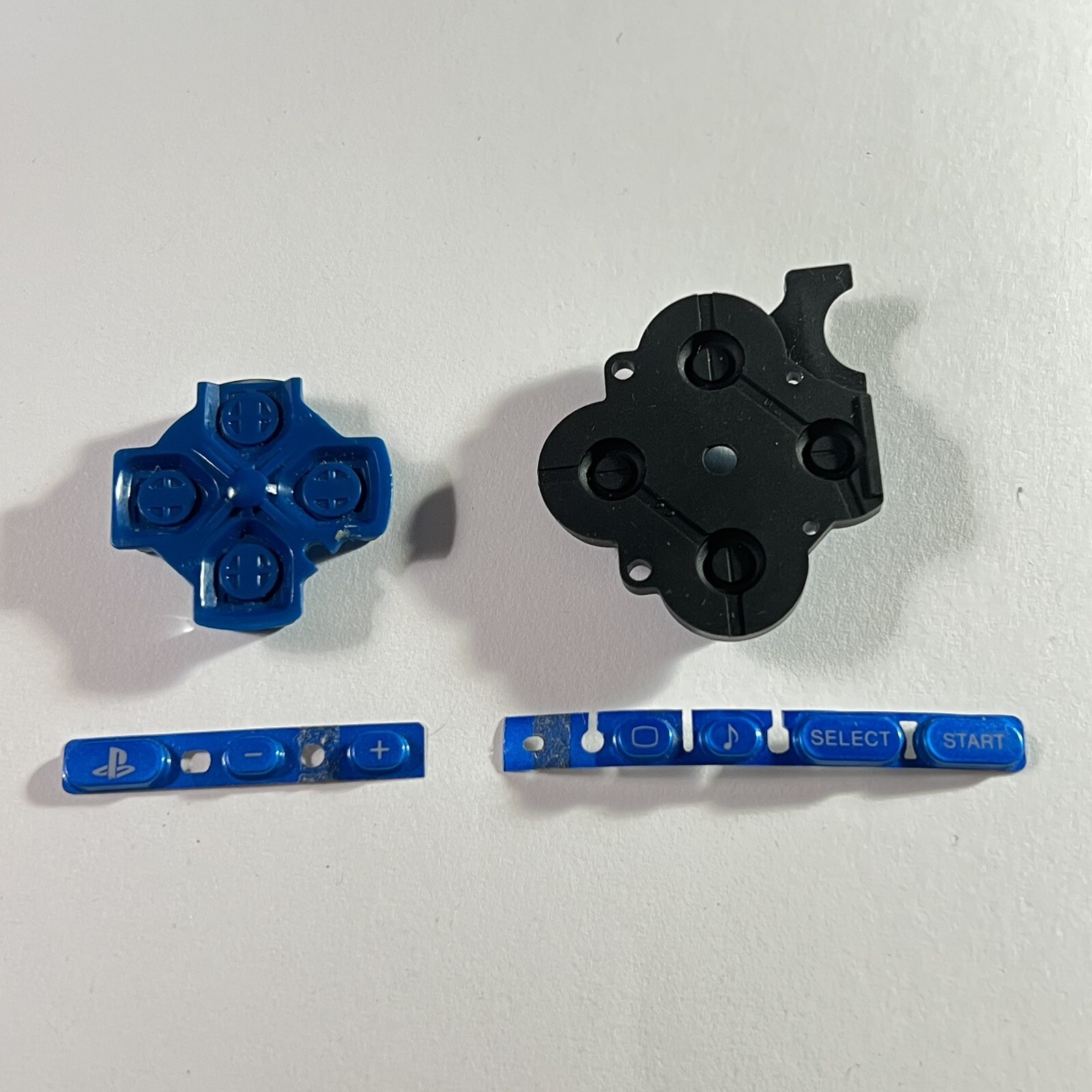 OEM Vibrant Blue Sony PSP 3000 Dpad Right Button Rubber Set Start Select Volume
