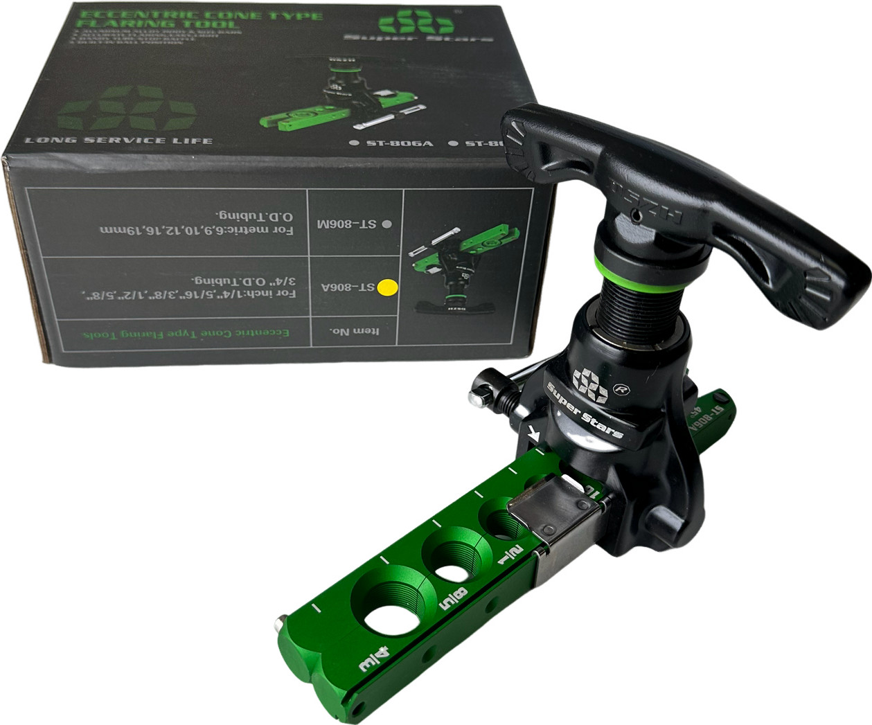 SUPERSTARS  45º ECCENTRIC FLARING TOOL ST-806A 1/4, 5/16, 3/8, 1/2, 5/8 ,3/4 O.