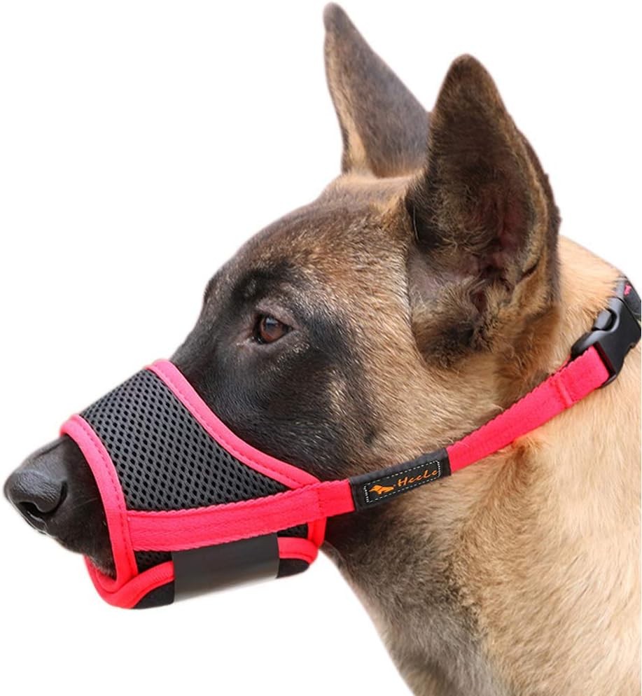 Dog Muzzle,Soft Nylon Muzzle Anti Biting Barking Chewing,Air Mesh Breathable New