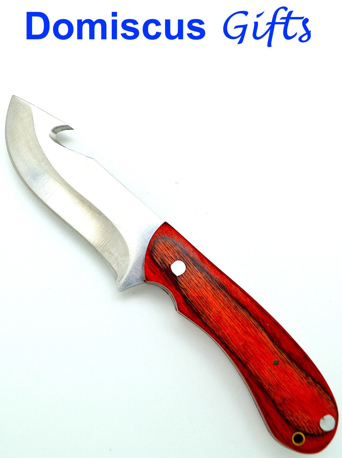 6 1/4" NEW! PAKKAWOOD Handle Gut Hook Hunting Knife SURVIVOR Tactical Knives