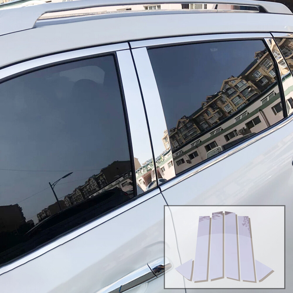 For Dodge Charger 2006-2010 Chrome Pillar Posts Door Window Trim Cover
