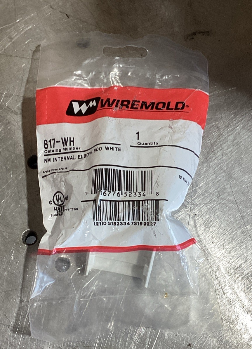 Wiremold White 90-degree Flat Elbow 817-WH