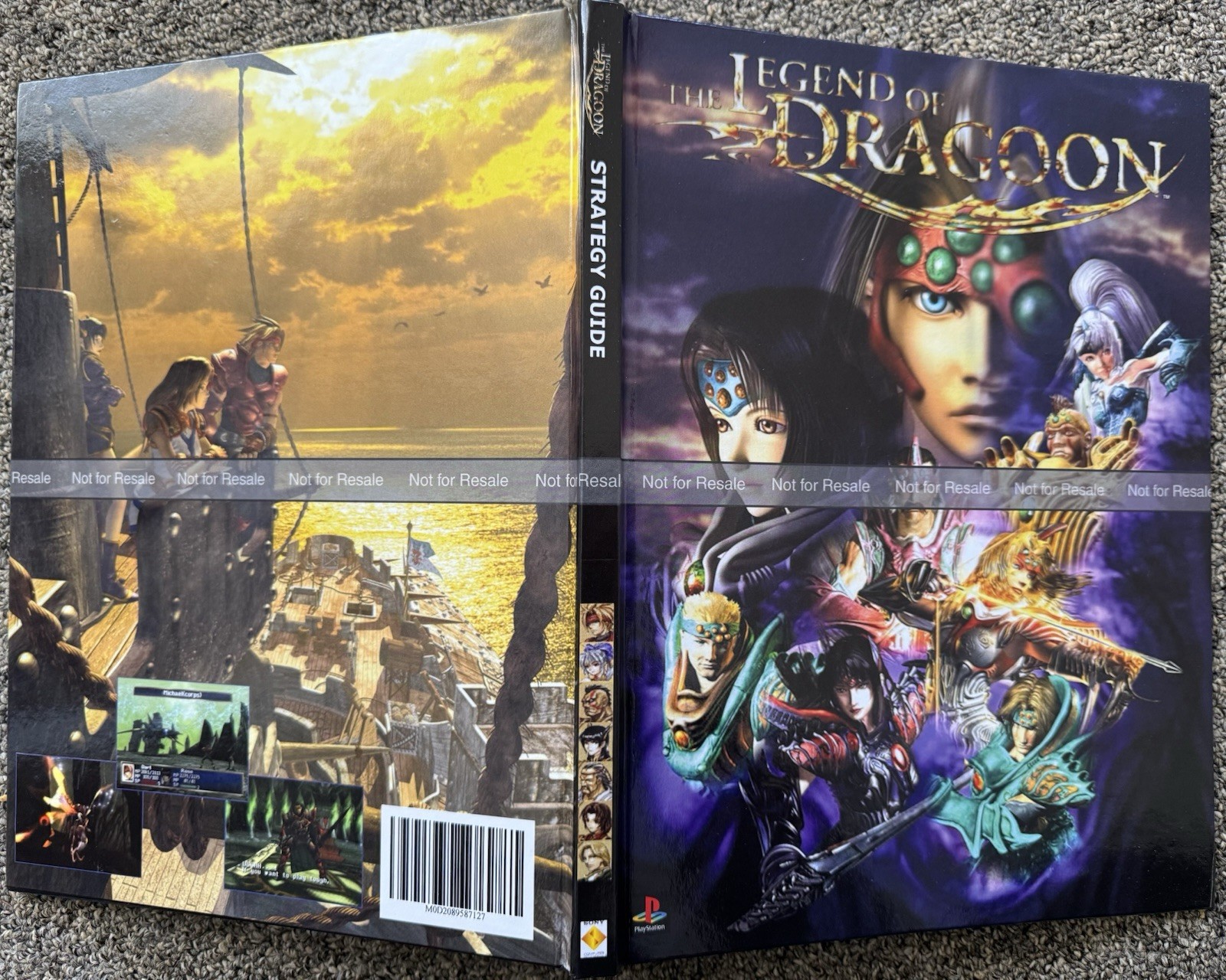 The Legend of Dragoon Ps1 Custom Hardbound Prima's Strategy Guide