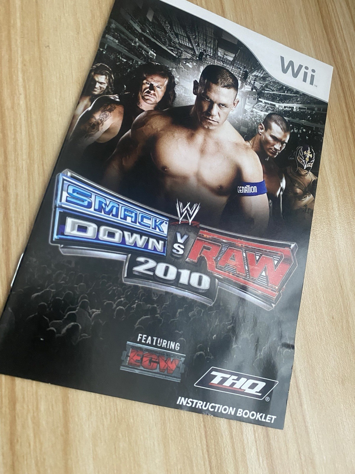 Smackdown Vs Raw 2010 Nintendo Wii Manual Only Authentic