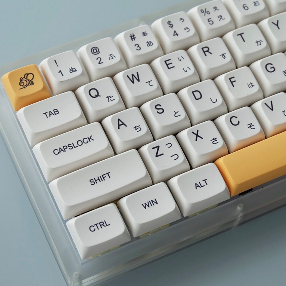 Milk Bee XDA Profile PBT Keycap Set For Cherry Outemu Gateron Switches Mech Keeb