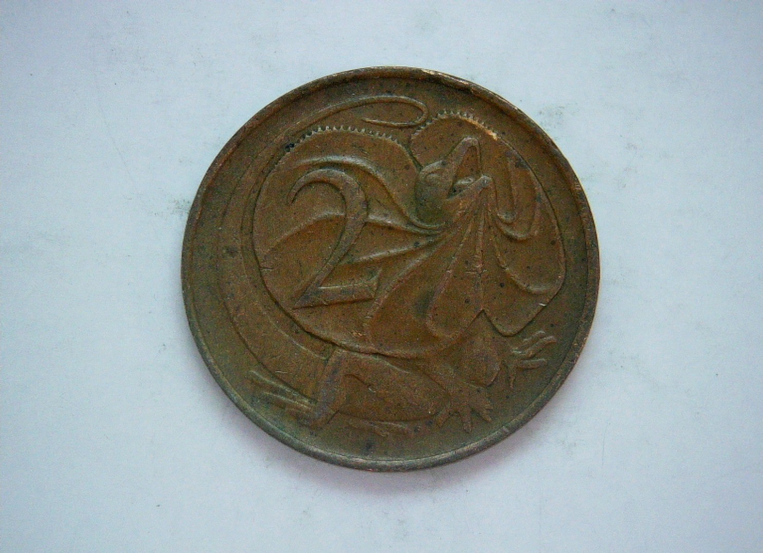 Australia 1967 2 Cents Elizabeth II (2 Cents, frilled-neck lizard reverse) Coin