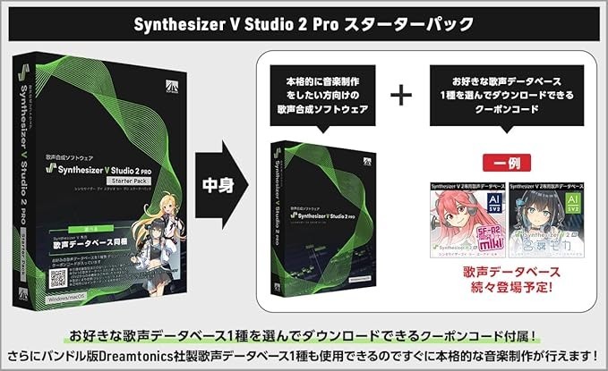 Bundle AHS Synthesizer V Studio 2 Pro Starter Pack SAHS-50376 & AI Kasane Teto 2