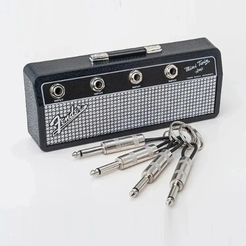 Fender Jack Rack Key Holder Includes 4 Keychain - USA Seller