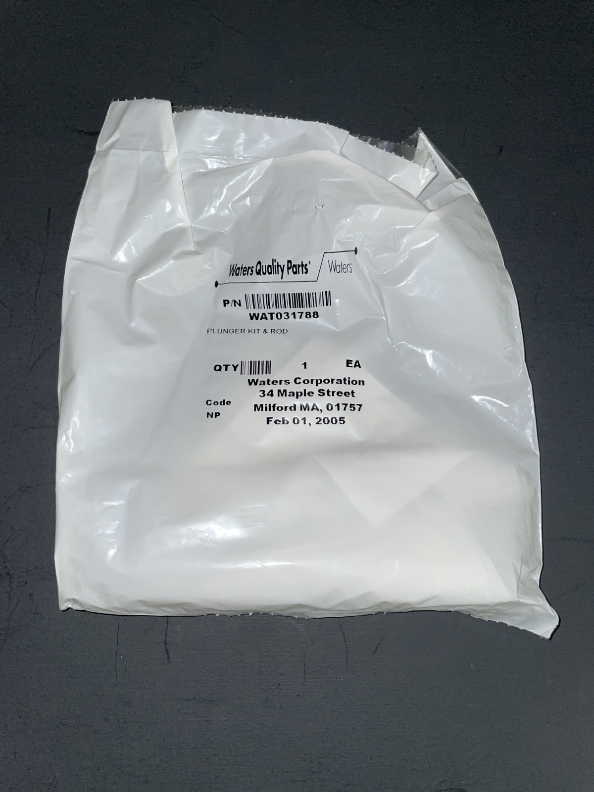 Plunger Kit and Rod, Waters WAT031788 SEALED NOS, For 616 626 HPLC Pump