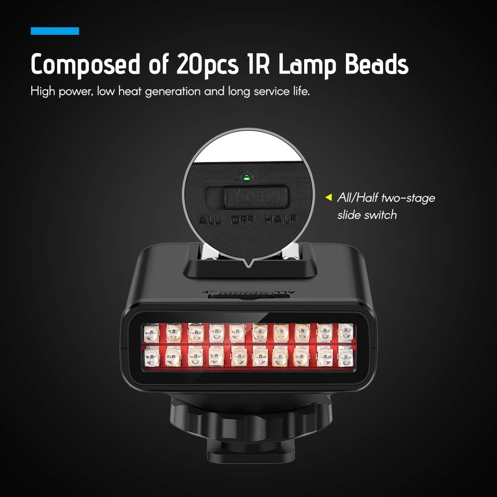 LN-3 Studio Irlight LED Light USB Rechargeable Infrared Night Vision Infrared Il