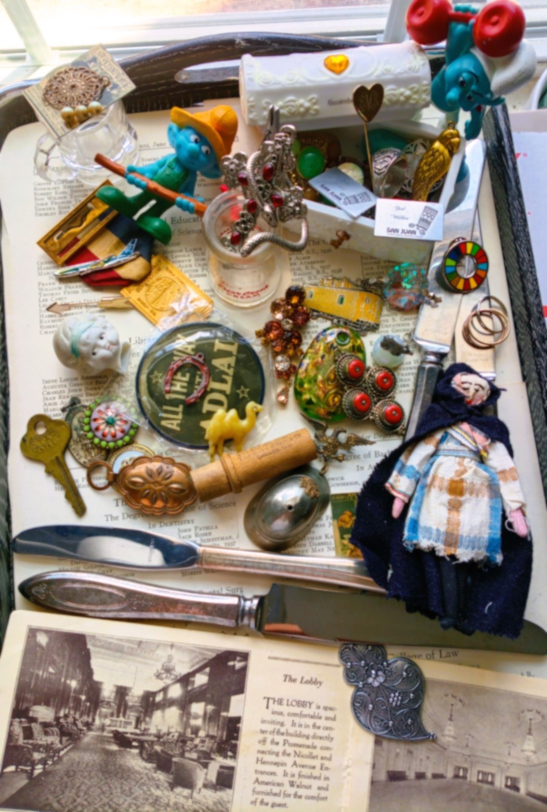 Old Vtg. Collectible "FOUND OBJECTS" Eclectic Oddities Lot SUMMER SALE FREE SHIP