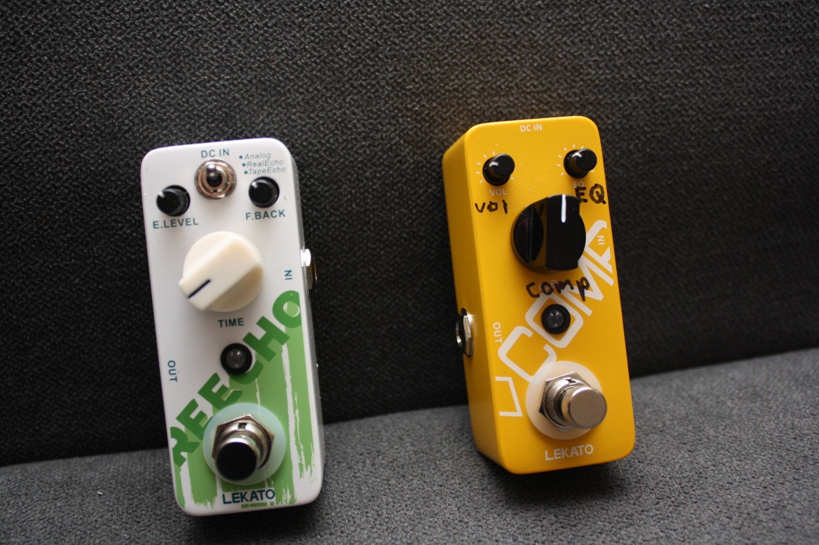 Lekato delay and compression guitar pedals