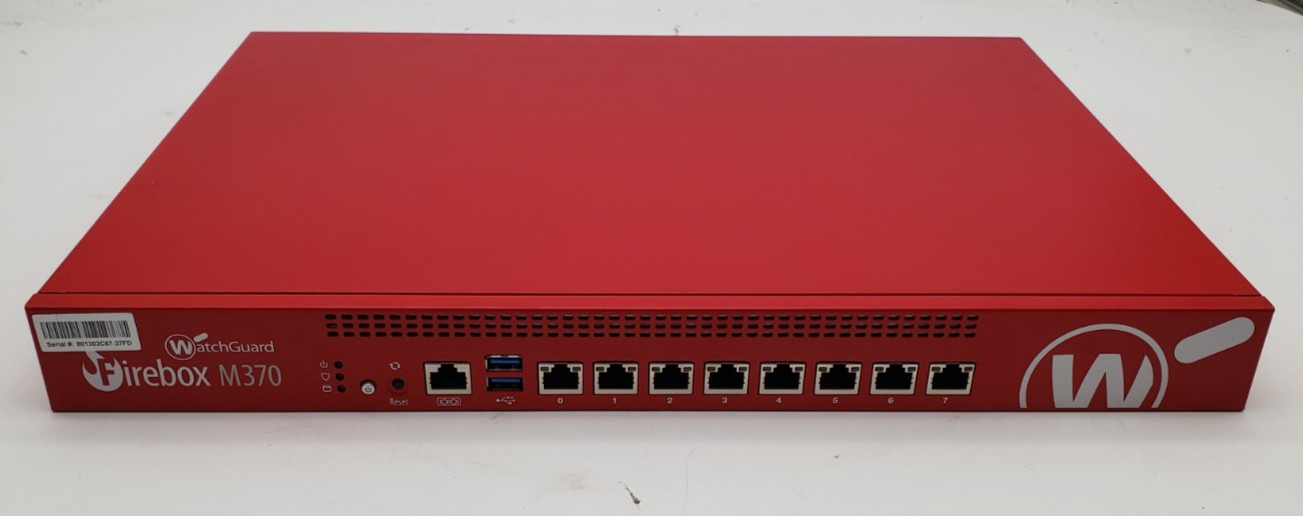 WatchGuard Firebox M370 Rackmount Firewall Switch | HW Model: WL6AE8