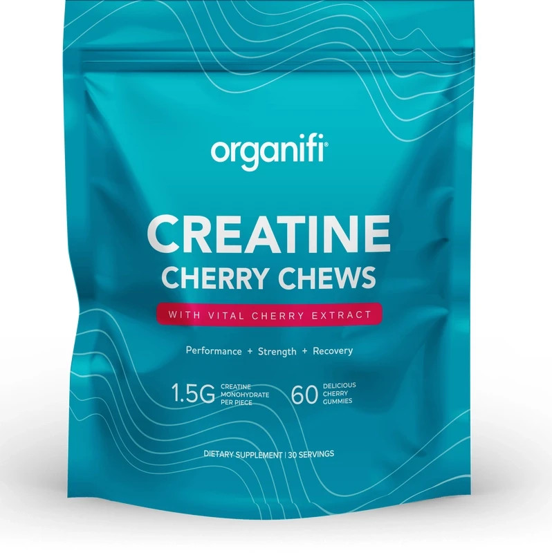 Organifi Creatine Chews - Premium Cherry Chews to Perform 30 Day Supply