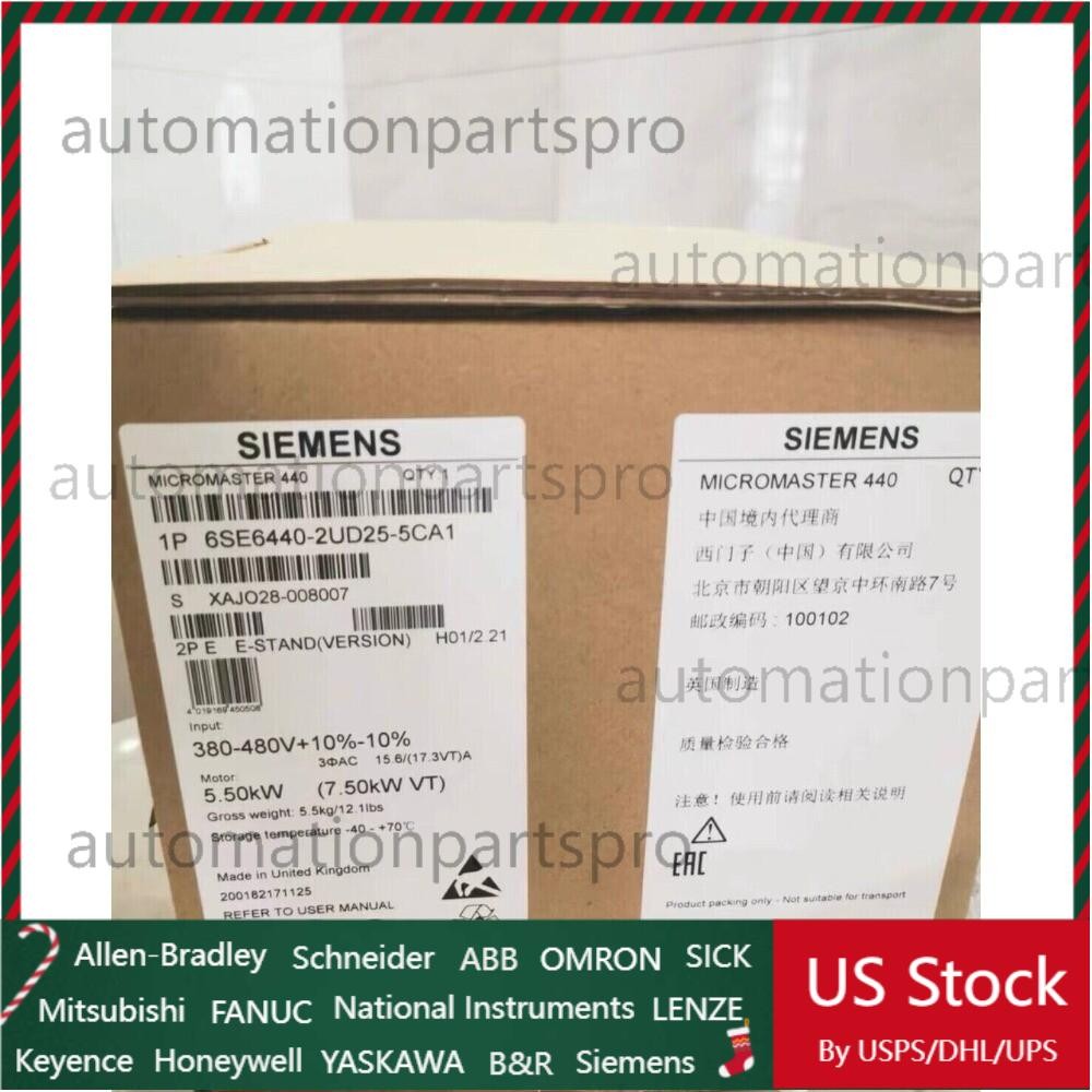 New Siemens MICROMASTER440 without filter 6SE6440-2UD25-5CA1 6SE6 440-2UD25-5CA1