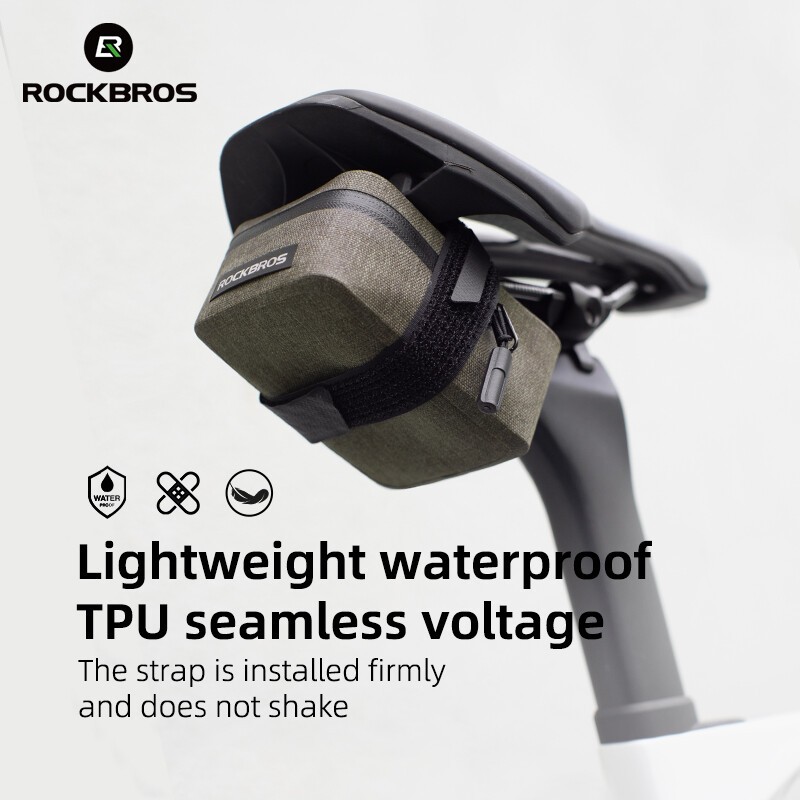 ROCKBROS Bike Seat Bag Waterproof Compact Lightweight Portable Saddle Tail Bag