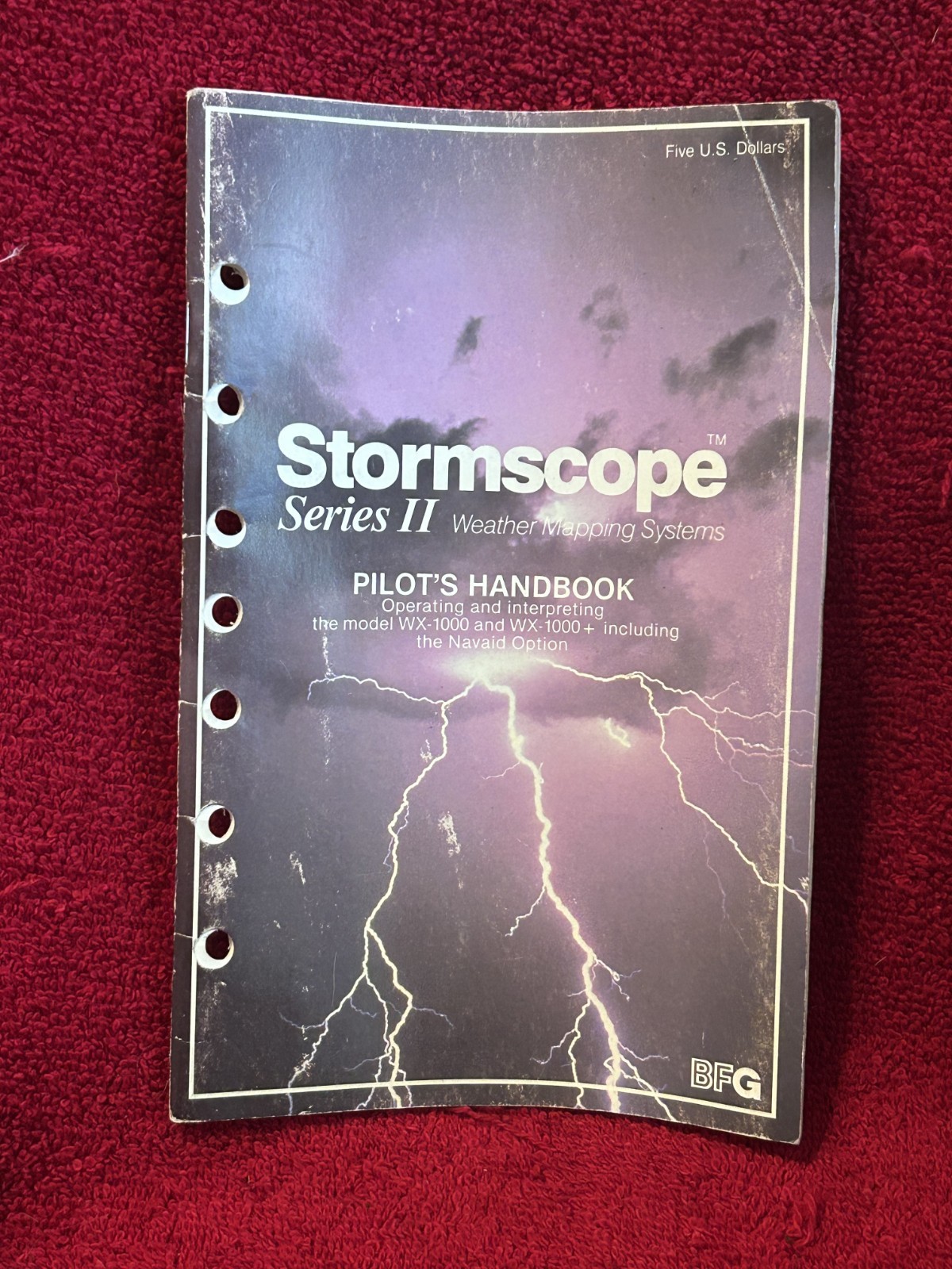 BF GOODRICH WX 1000/1000+ STORMSCOPE PILOT'S HANDBOOK P/N 75-0299-7690-1