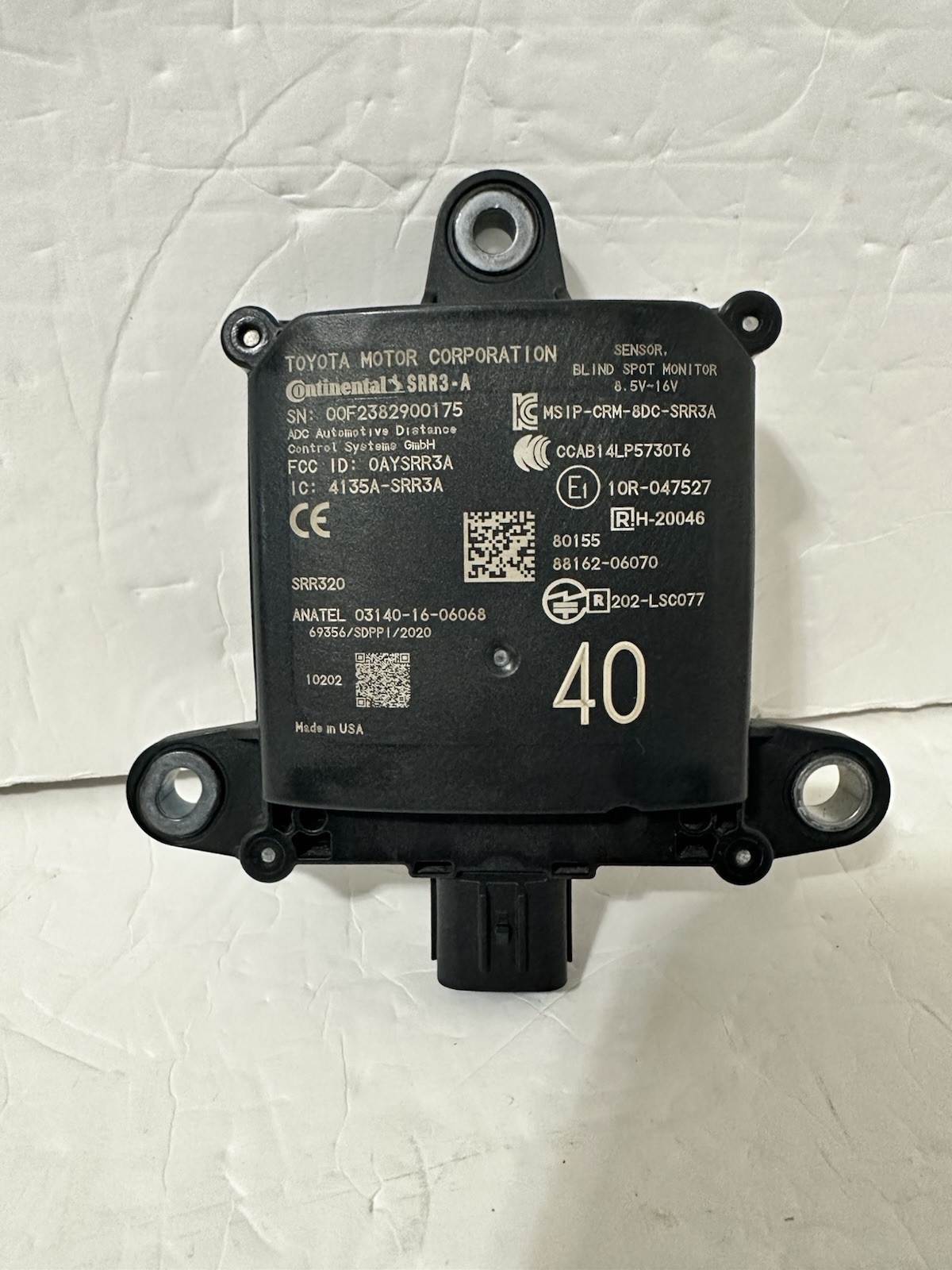 2021-2025 LEXUS ES 250 350 300H BLIND SPOT MONITOR SENSOR MODULE OEM 88162-06070