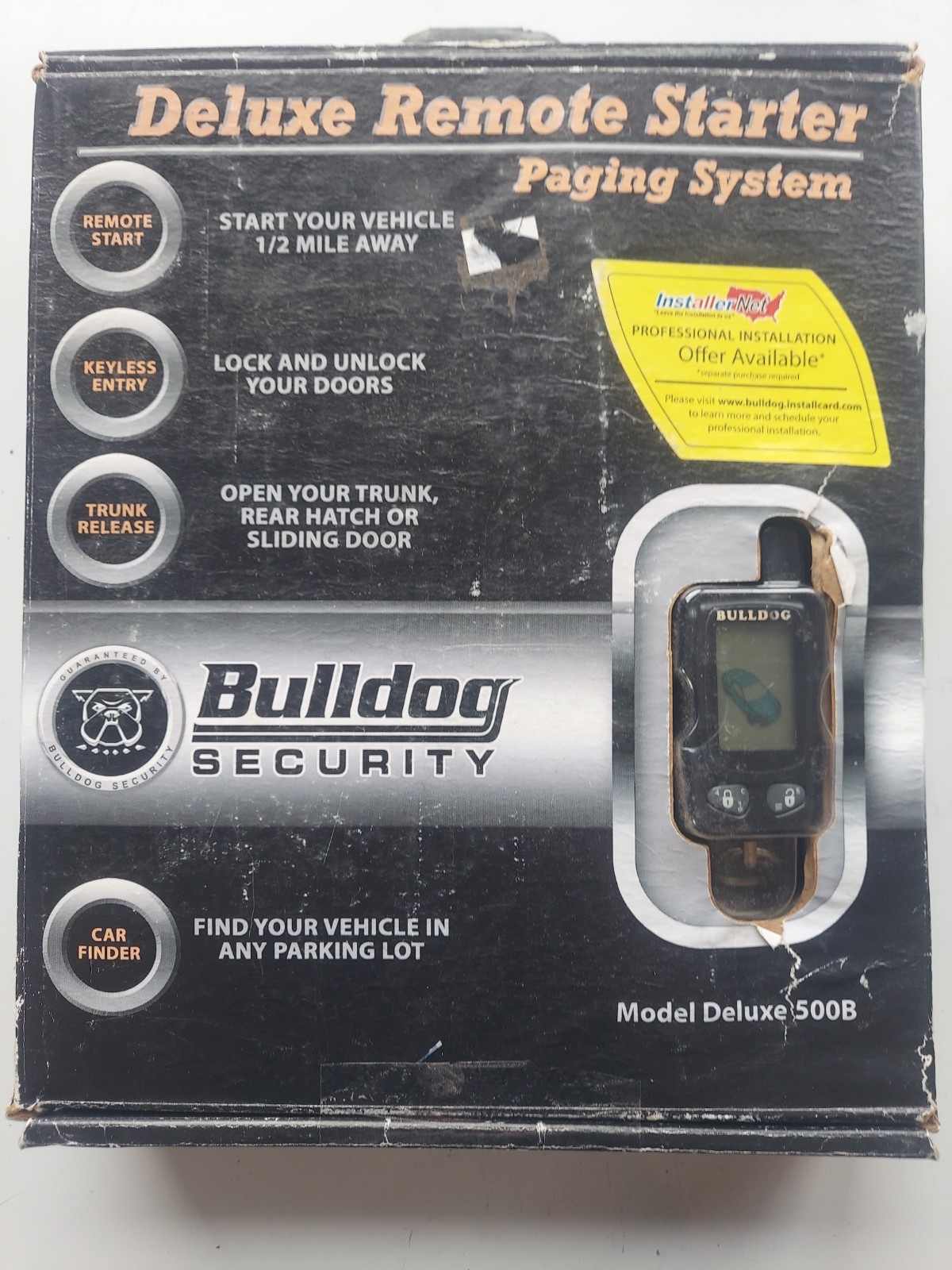 Bulldog Security Deluxe Remote Vehicle Starter Paging Alarm System Deluxe 500B