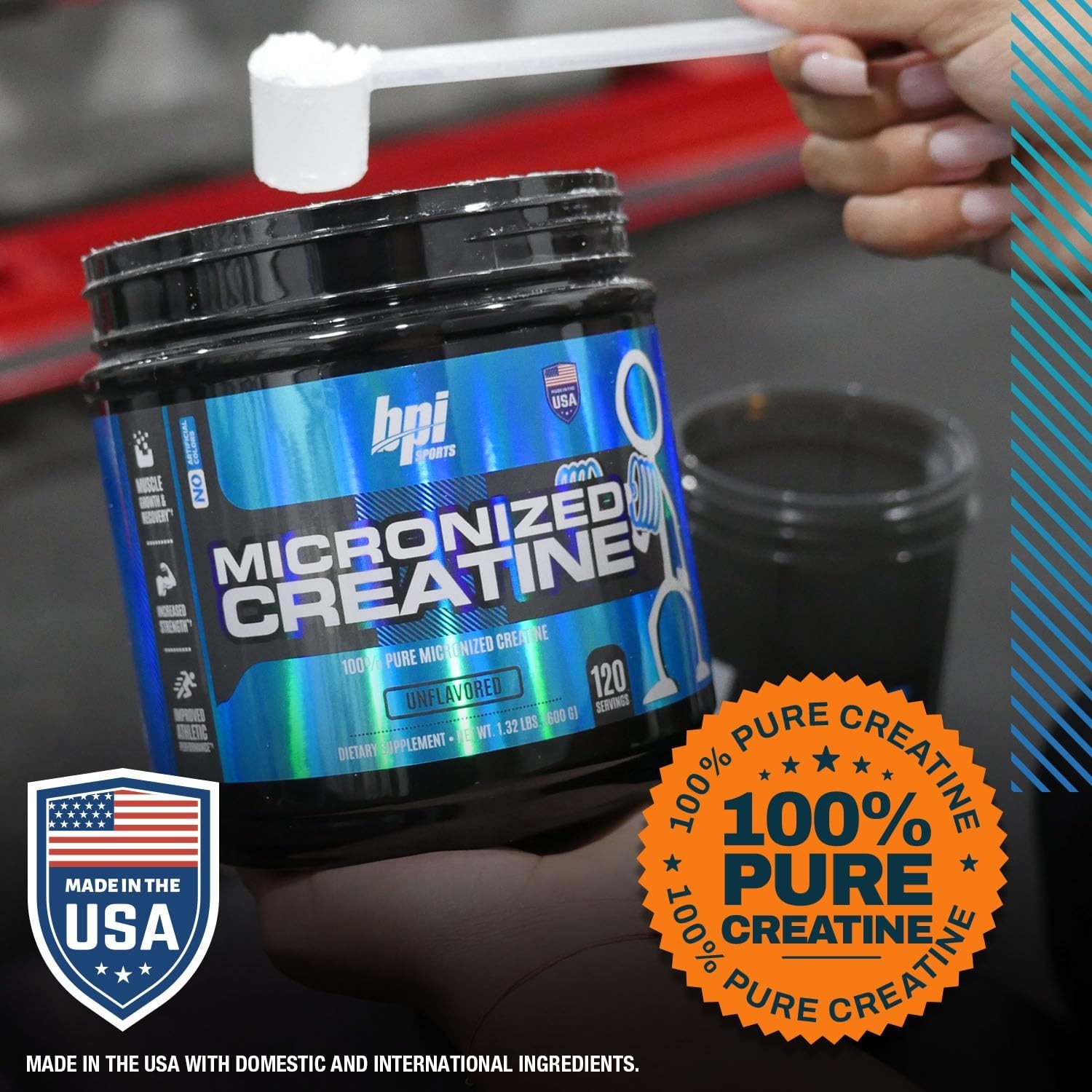Micronized Creatine Powder - Boost Strength & Endurance - Lean Muscle Growth - 1