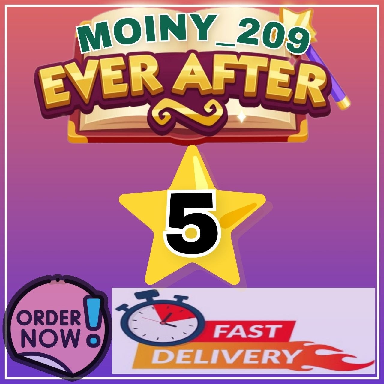 1 x Kingdom Dreams (⭐️⭐️⭐️⭐️⭐️) - Set 23 Ever After Album Stickers