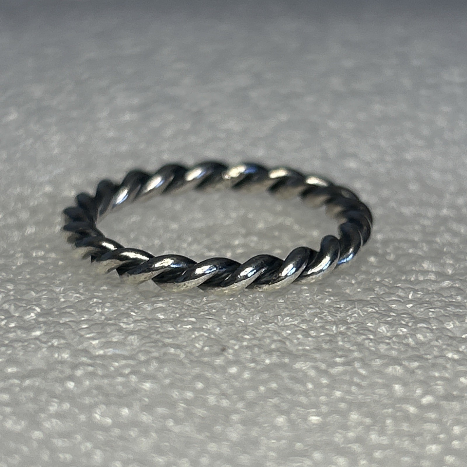 Authentic Pandora 🌟 Twisted Rope Band Ring 🌟 S925 ALE 🌟 Size 58 🌟 190602
