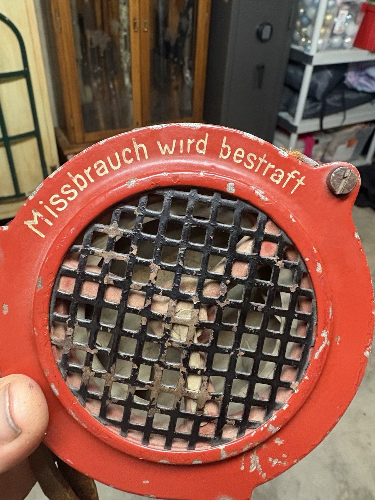 WWII German Shoulder Air Raid Siren