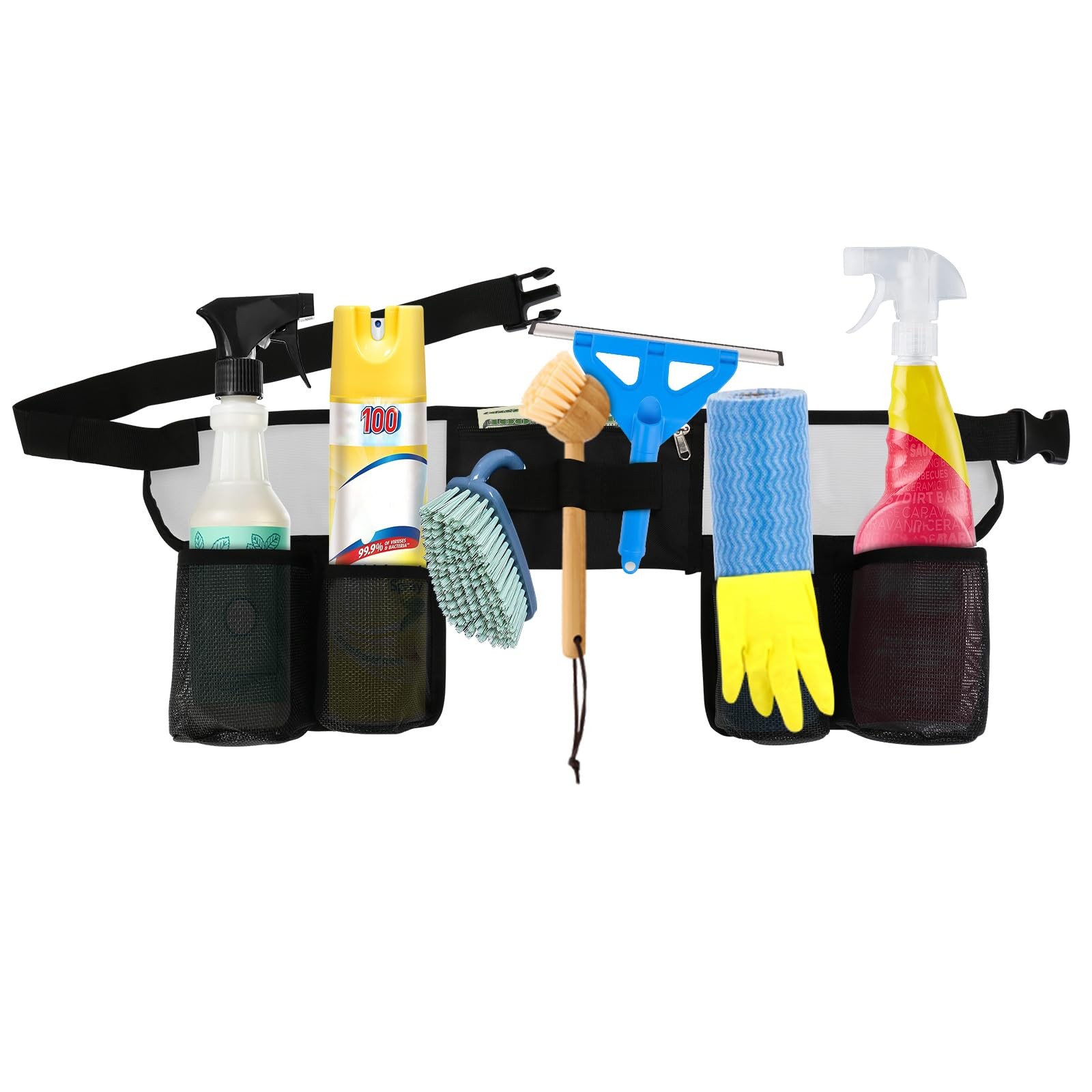 Tool Belt, Cleaning Apron for Cleaning Supplies, Tool Apron for Women and Men...