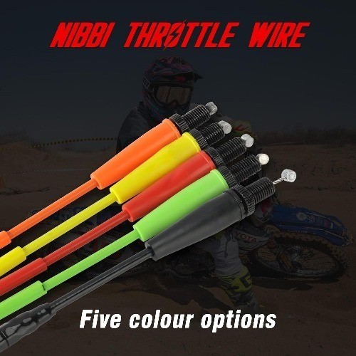 Throttle Cable, 46" Go Kart Throttle Cable, Universal Motorcycle Color: Black