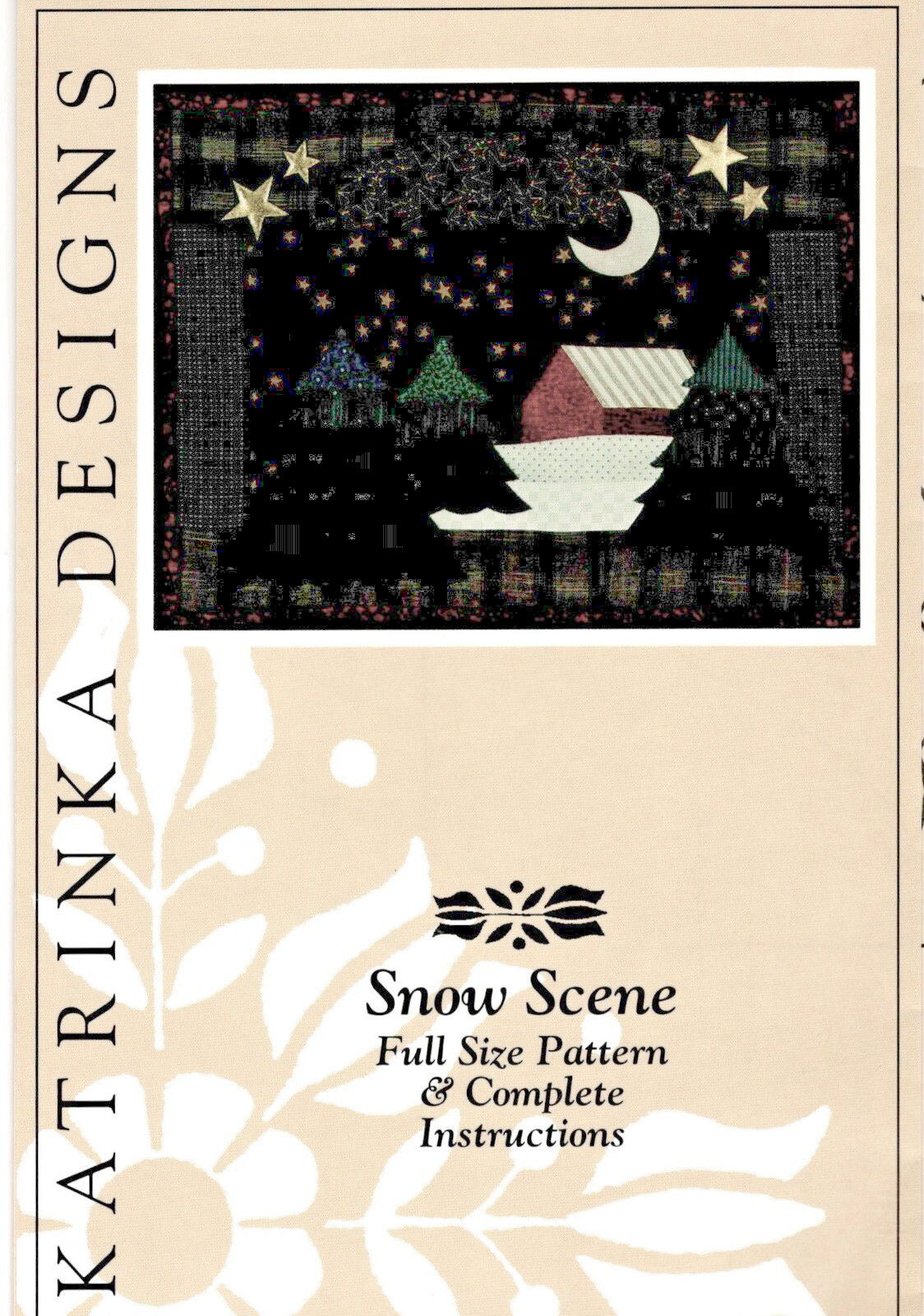 Snow Scene Wall Quilt Pattern by Katrinka Designs