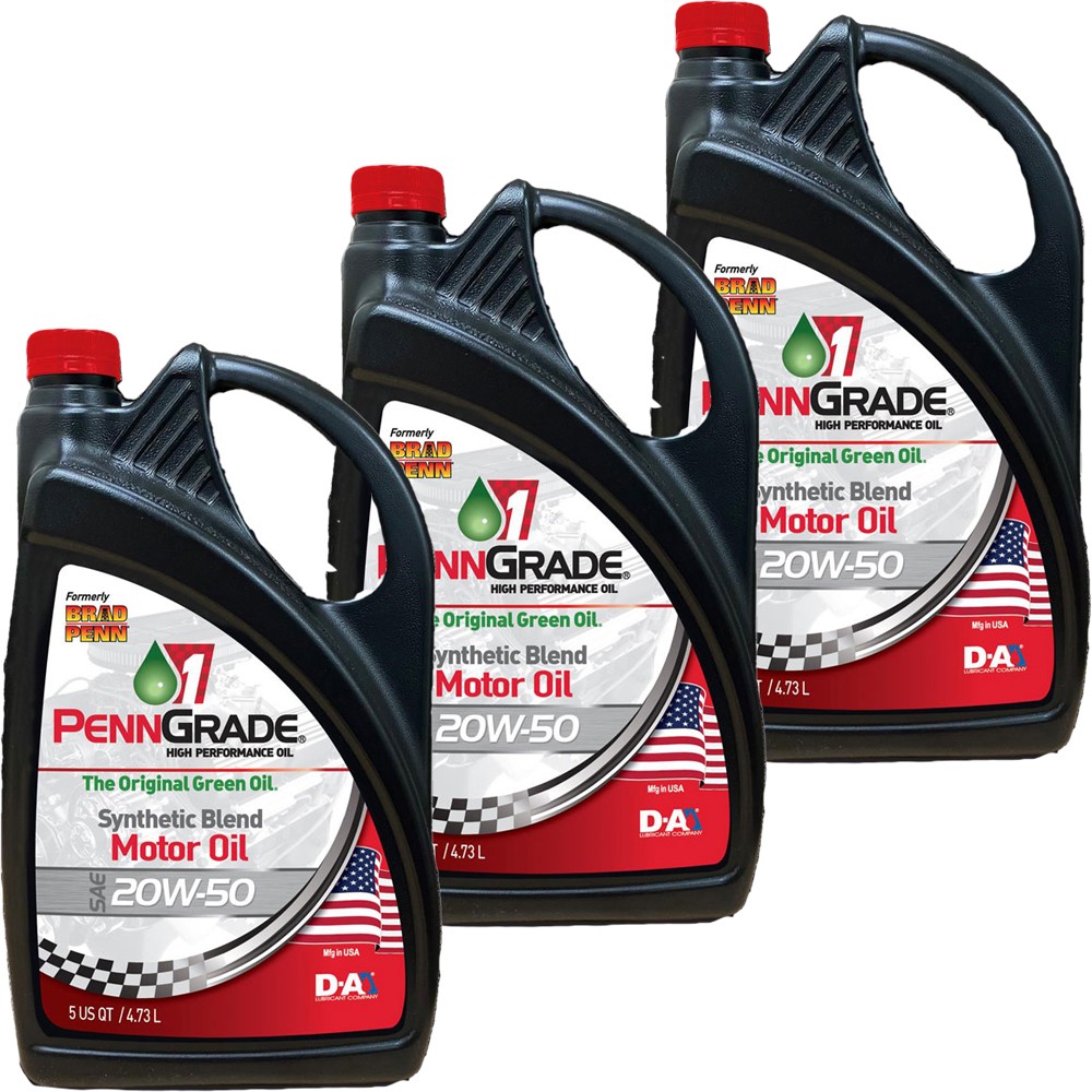 Brad Penn / PennGrade 1, 71190 / 71196 Semi-Synthetic HP Engine Oil 20W50, 15 Qt