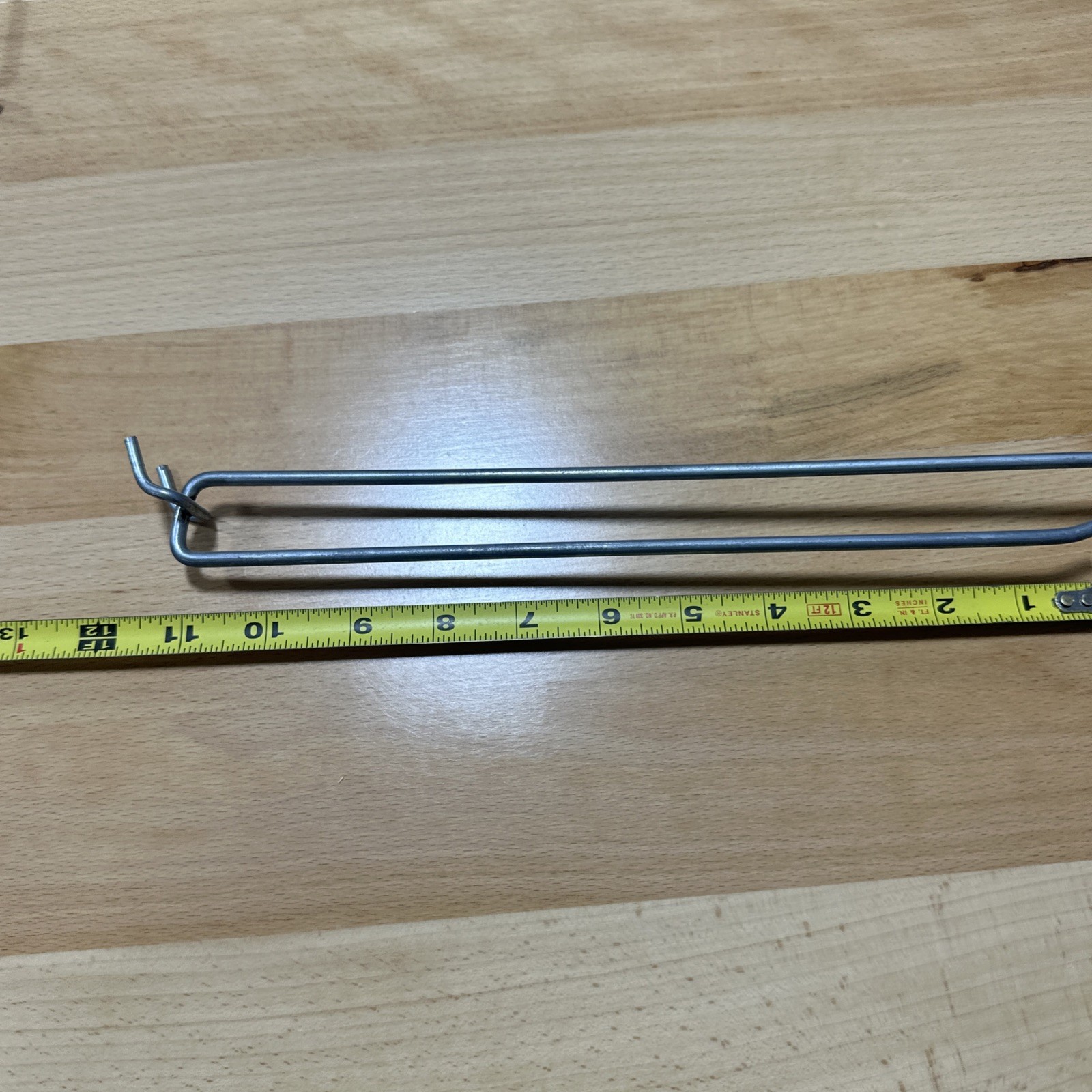 20 PACK 11 Inch 1/8" Peg Hooks with Label Holder 3/16 & 1/4 Pegboard