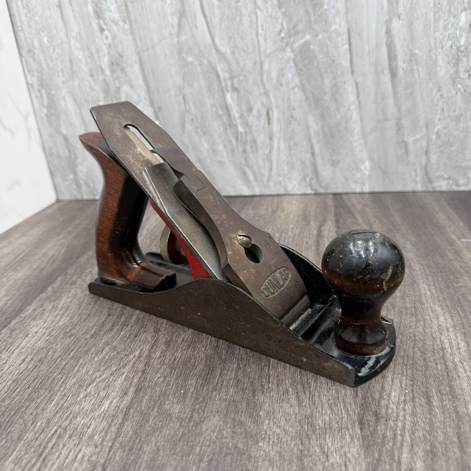 Vintage Dunlap Smoothing Hand Plane Made in USA 9 Inch Woodworking Tool