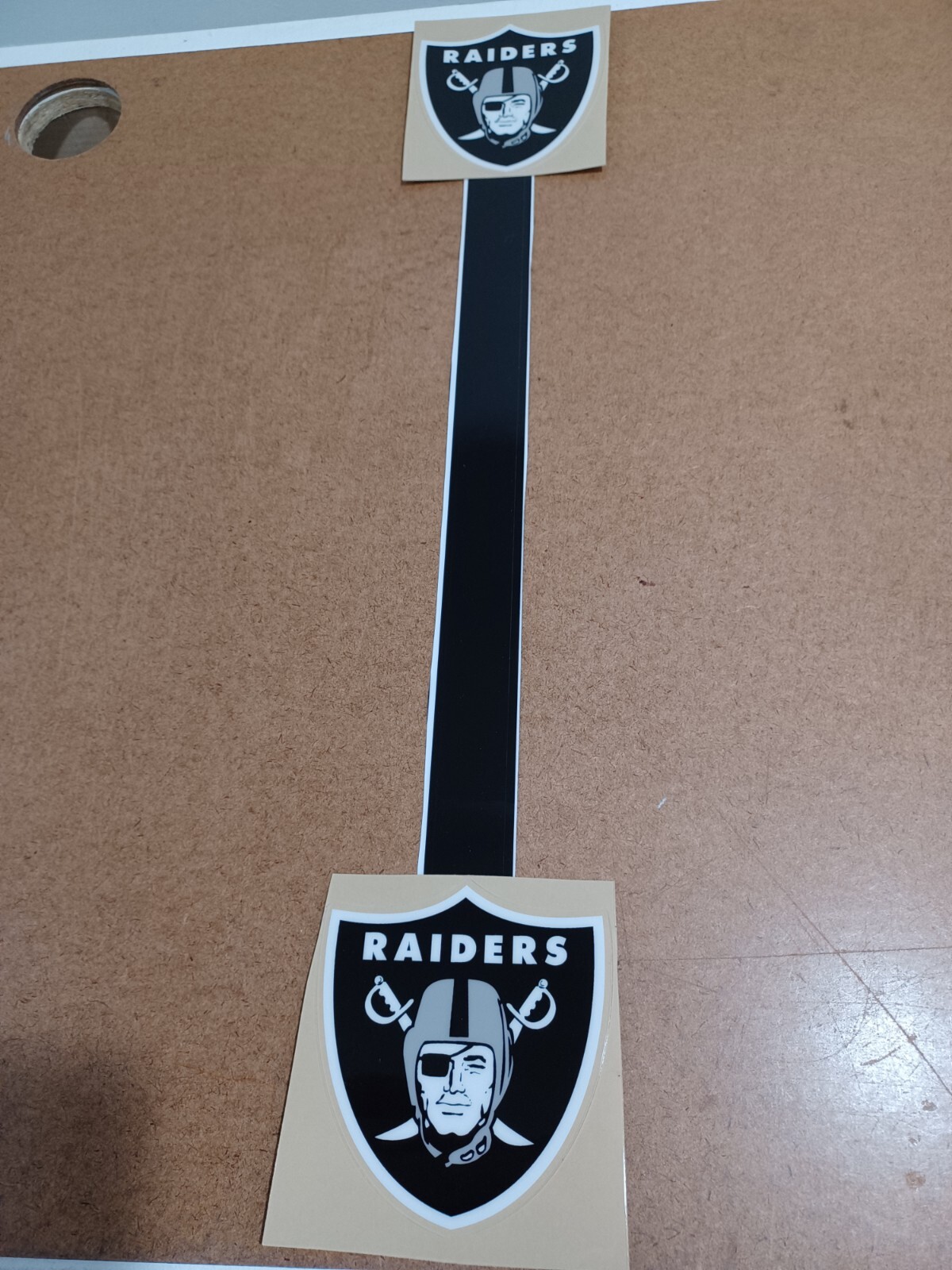 RAIDERS FULL SIZE  FOOTBALL HELMET DECALS 20 MILS
