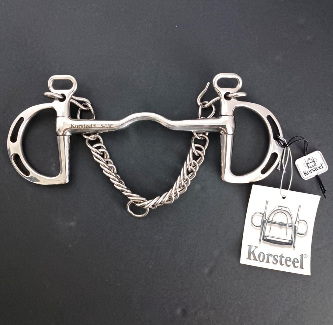 Korsteel Uxeter Kimberwicke Bit 5-1/4 In With Curb Chain - New