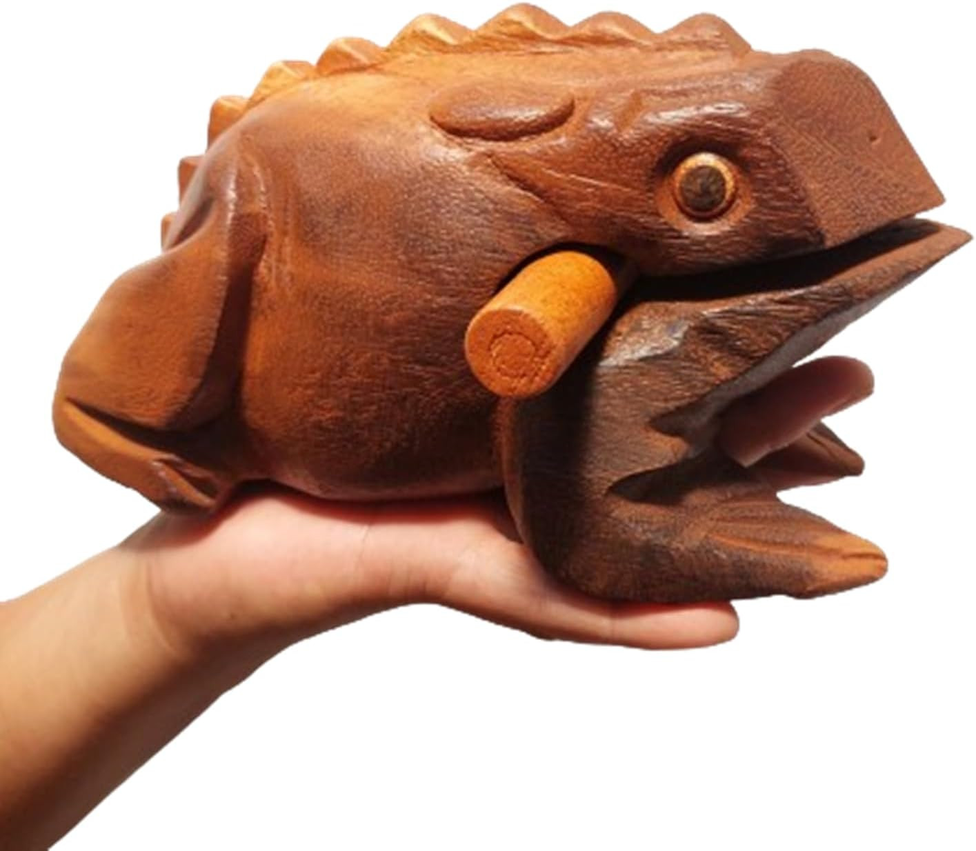 Extra Large 9" Wood Frog Guiro Rasp Percussion Instrument Tone Block Wooden Good