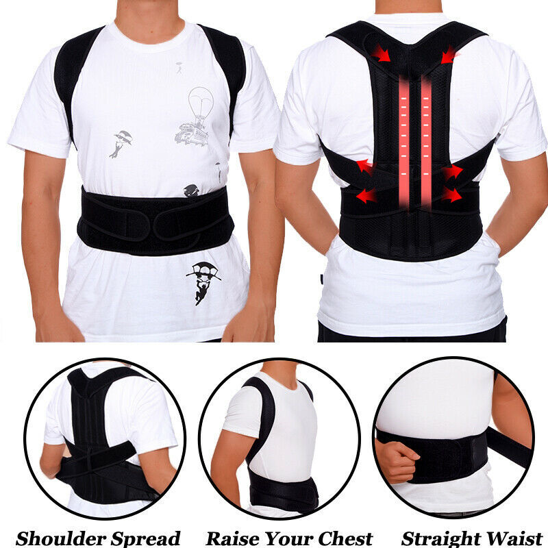 Heavy Duty Posture Corrector Breathable Neoprene & Lower Back Pain Relief
