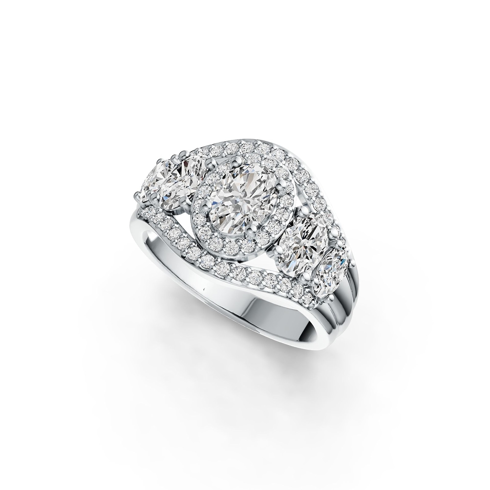 Sterling Silver Semi Mount Ring Setting Oval OV 7X5mm OV 6X4mm OV 5X3mm