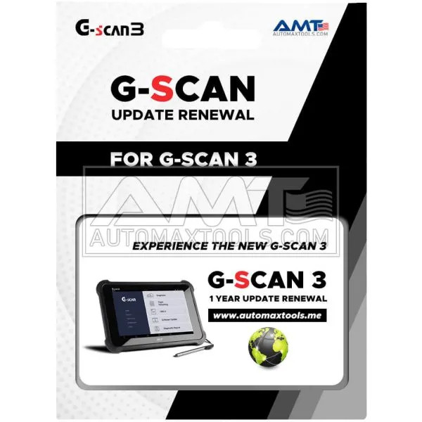 G scan 3 – 1 Year Renewal Update