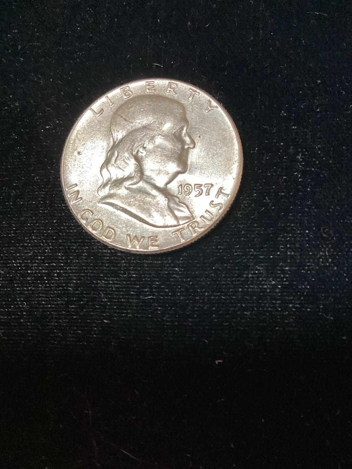 1957 Silver Franklin Half Dollar For Birth Year Gift Someone 69 Years  Old!