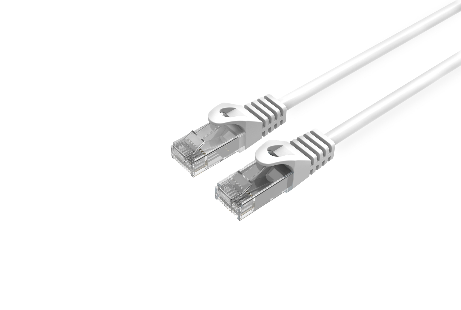 CAT6 Slim Ethernet Patch Cable White 15FT 25 PACK