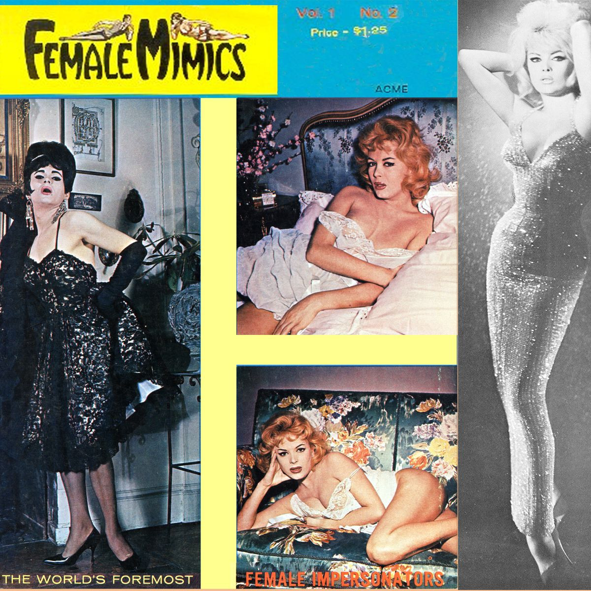 Female Mimics 1963 Impersonators Transvestite Selbee E-book on CD