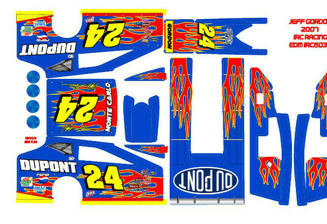 1RC EDM  WRAP SALVAS MUDBOSS 1X18 SCALE JEFF GORDON 2007  THEME WRAP KIT